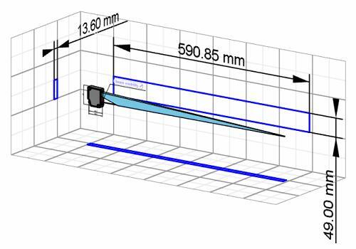 OM30-P0550.HV.YIN 测距传感器的3D模型图